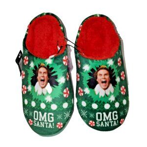 NWT Buddy Elf OMG Santa Ladies Slippers Size 10